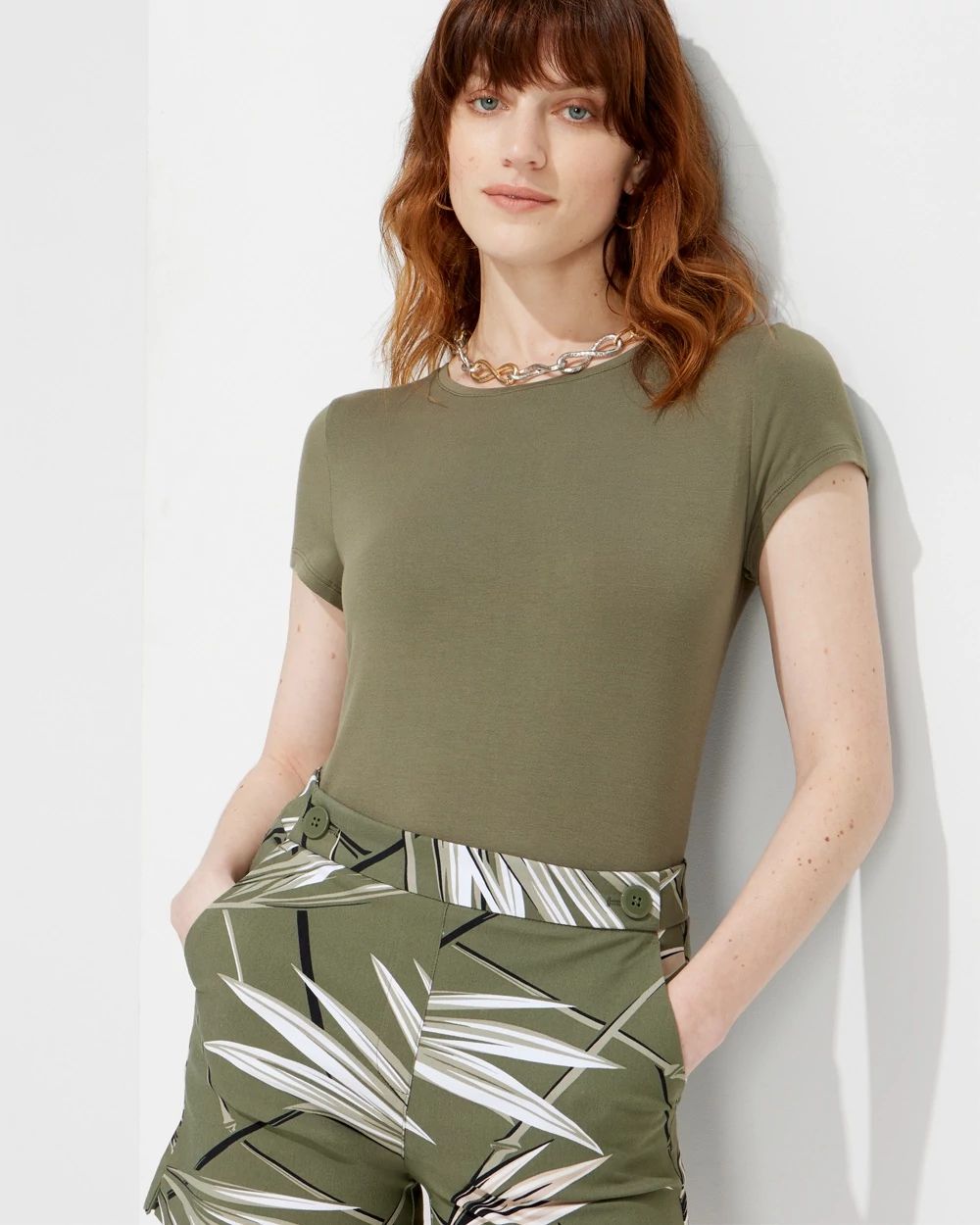 Outlet WHBM Crew-Neck Foundation Tee