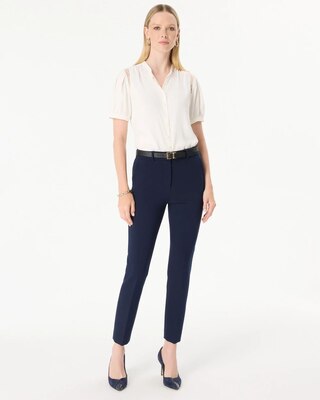 Luxe Stretch High-Rise Elle Slim Ankle Pant