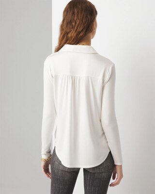 Woven Front Tee click to view larger image.