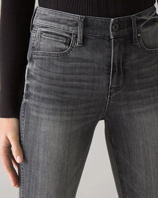 Curvy-Fit High-Rise Skinny Flare Jeans
