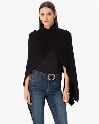 Ribbed Convertible Ruana