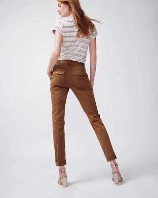 Mid-Rise Pret-A-Pedi Straight Crop Pants click to view larger image.