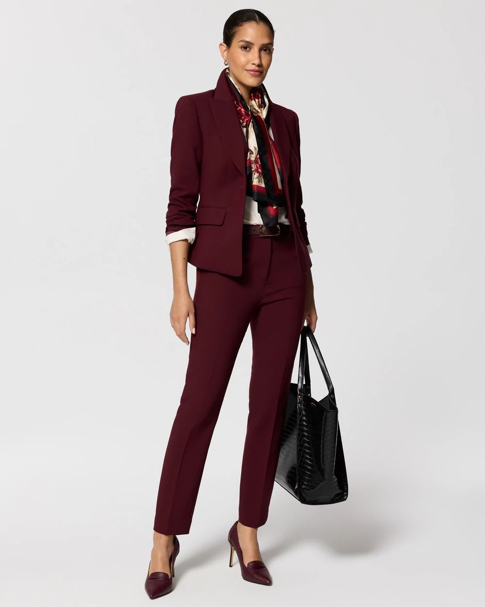 Luxe Stretch High-Rise Elle Slim Ankle Pant click to view larger image.