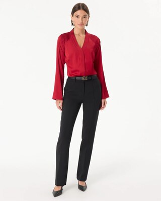 Raglan Sleeve Satin Shirt click to view larger image.