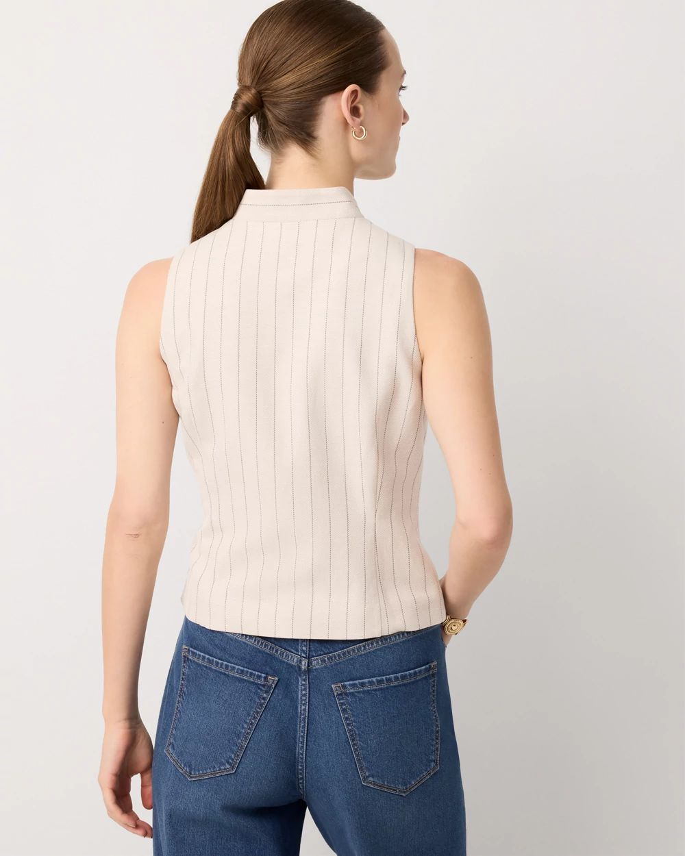 Petite Pinstripe Vest