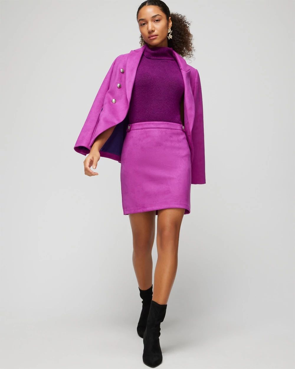 Suede Boot Skirt
