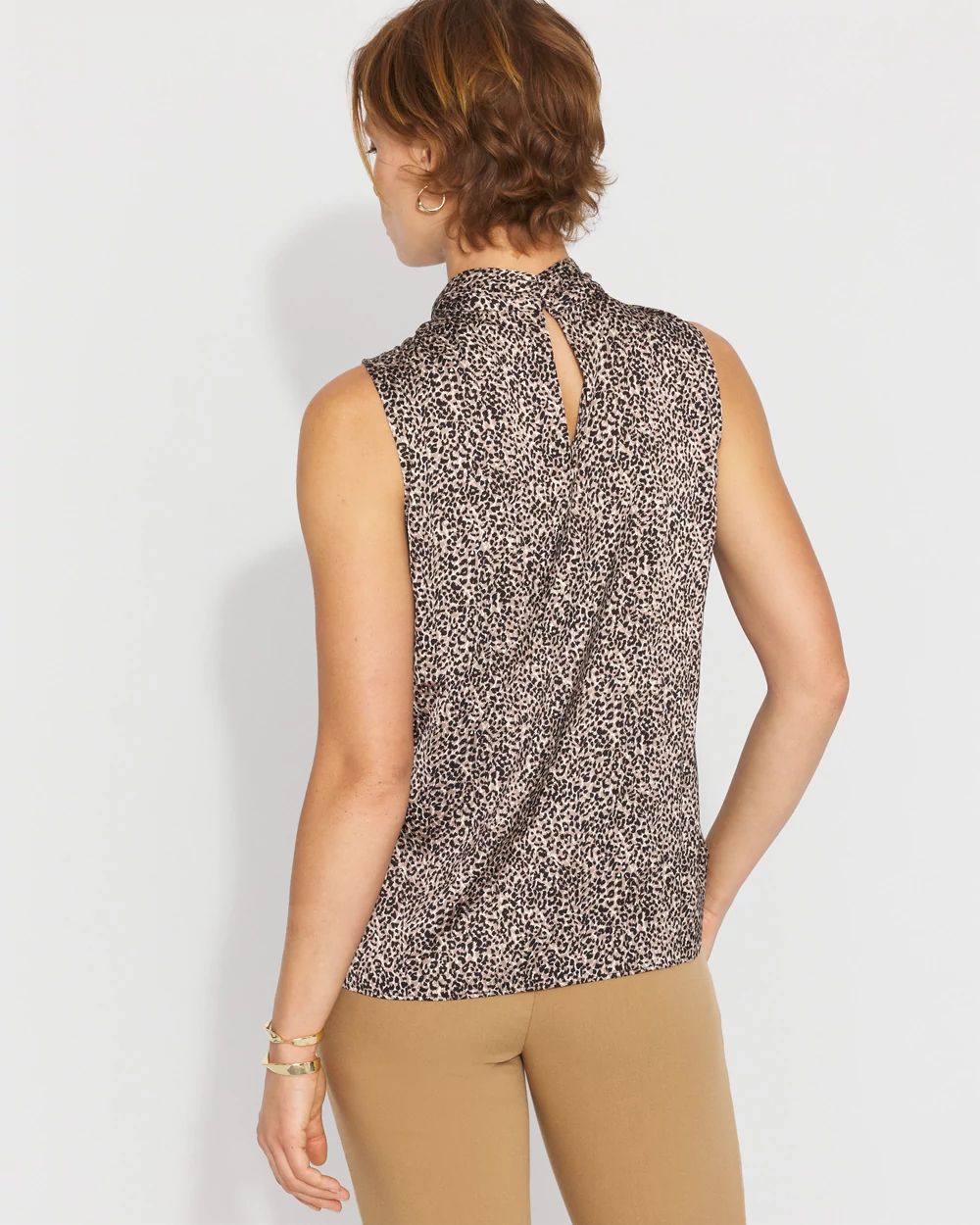 Satin Twist Neck Shell click to view larger image.