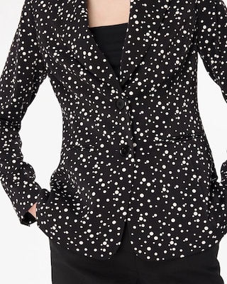 Petite Dot Print Blazer click to view larger image.