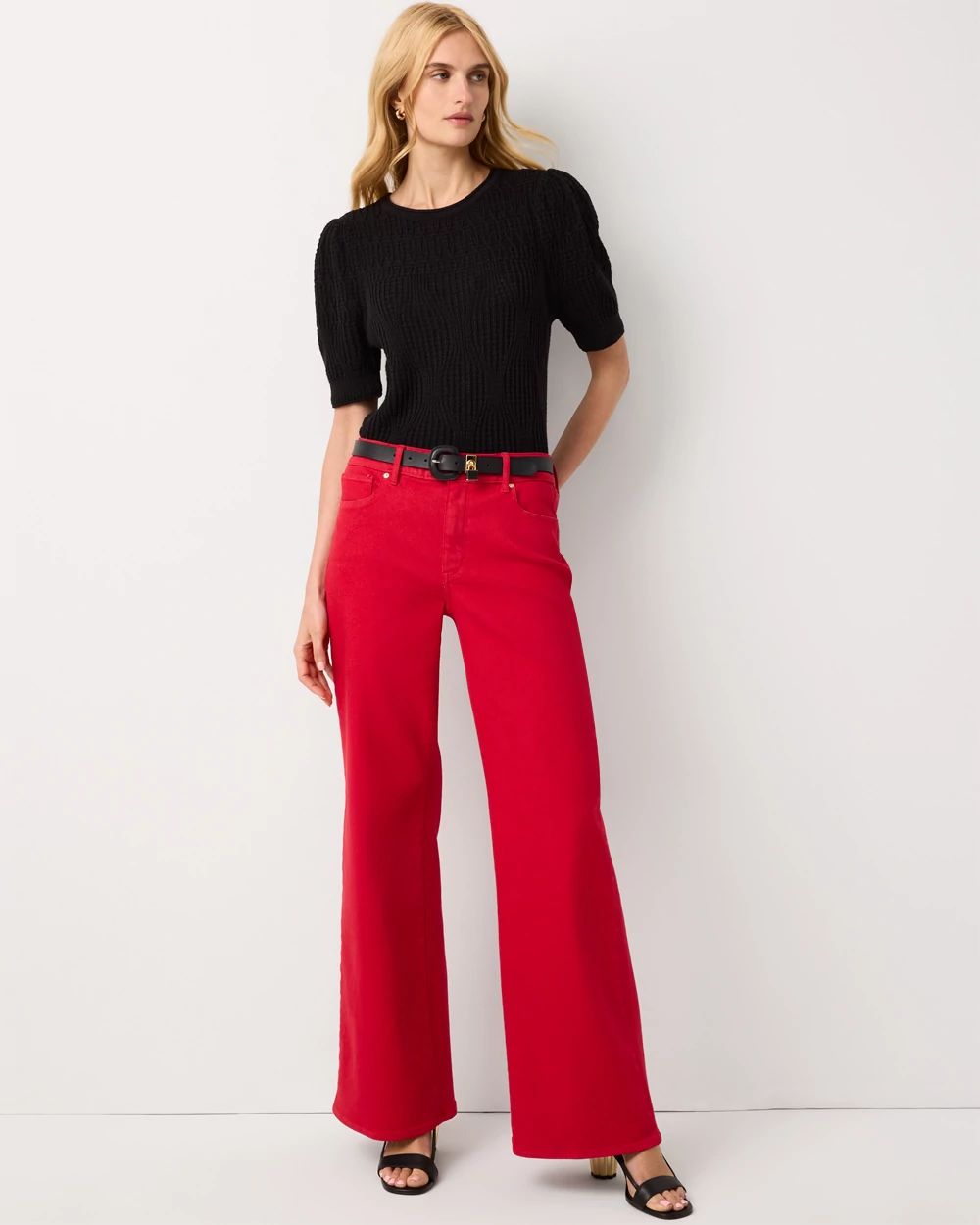 High Rise Wide Leg Jean