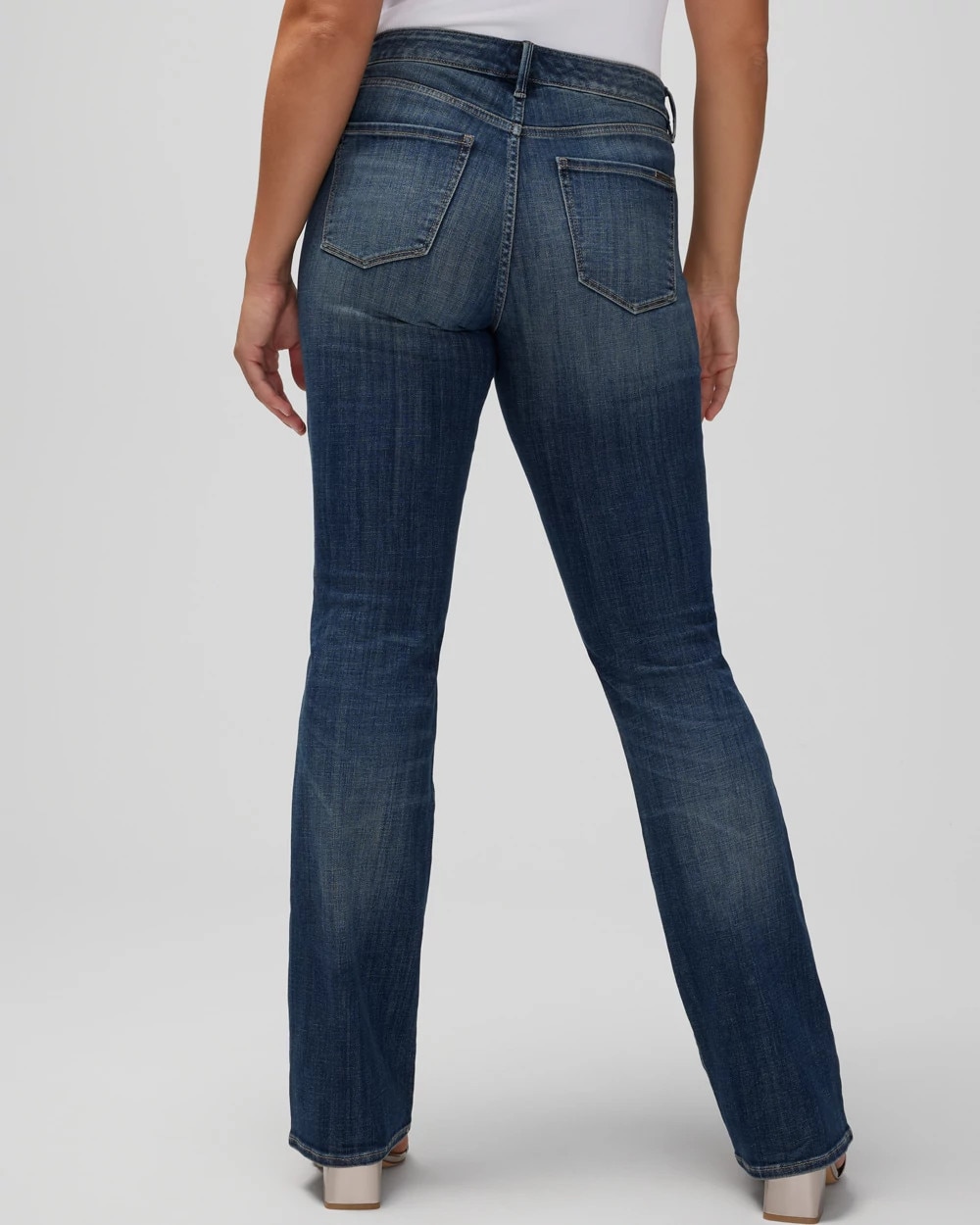 Curvy Mid-Rise Bootcut Jeans