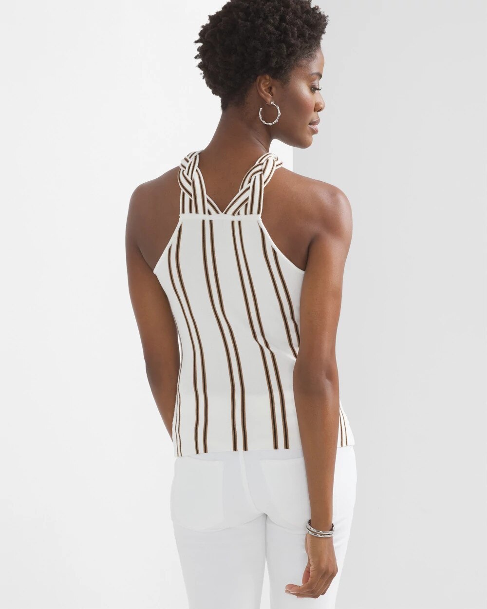 Striped Braided Halter