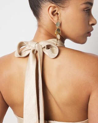 Belted Halter Jumpsuit click to view larger image.