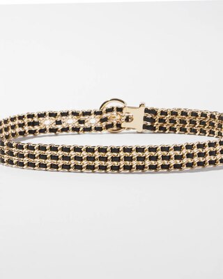 Woven Chain Waist Belt click to view larger image.