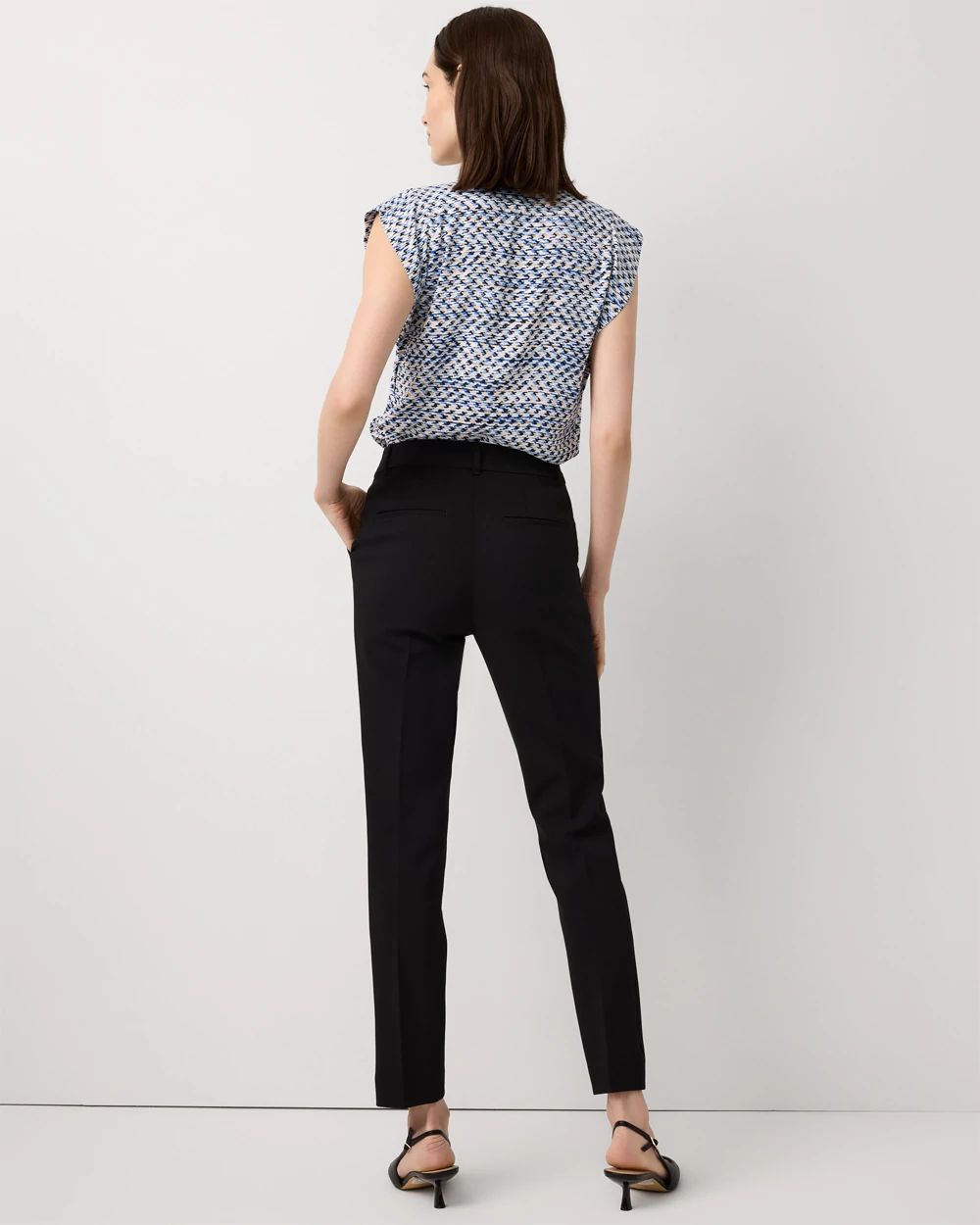 High-Rise Elle Slim Ankle Pant click to view larger image.