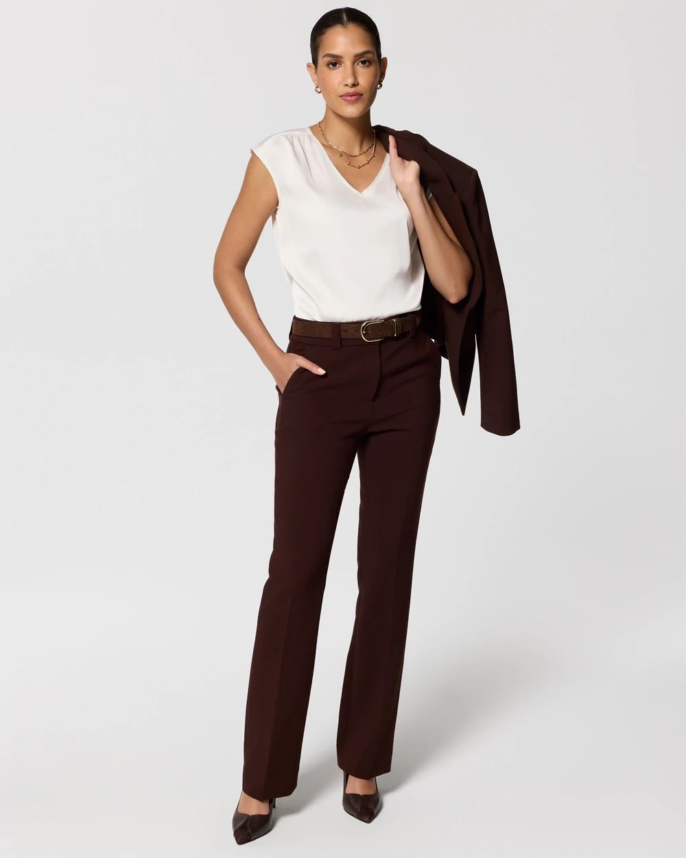 Petite High-Rise Blake Bootcut Pant
