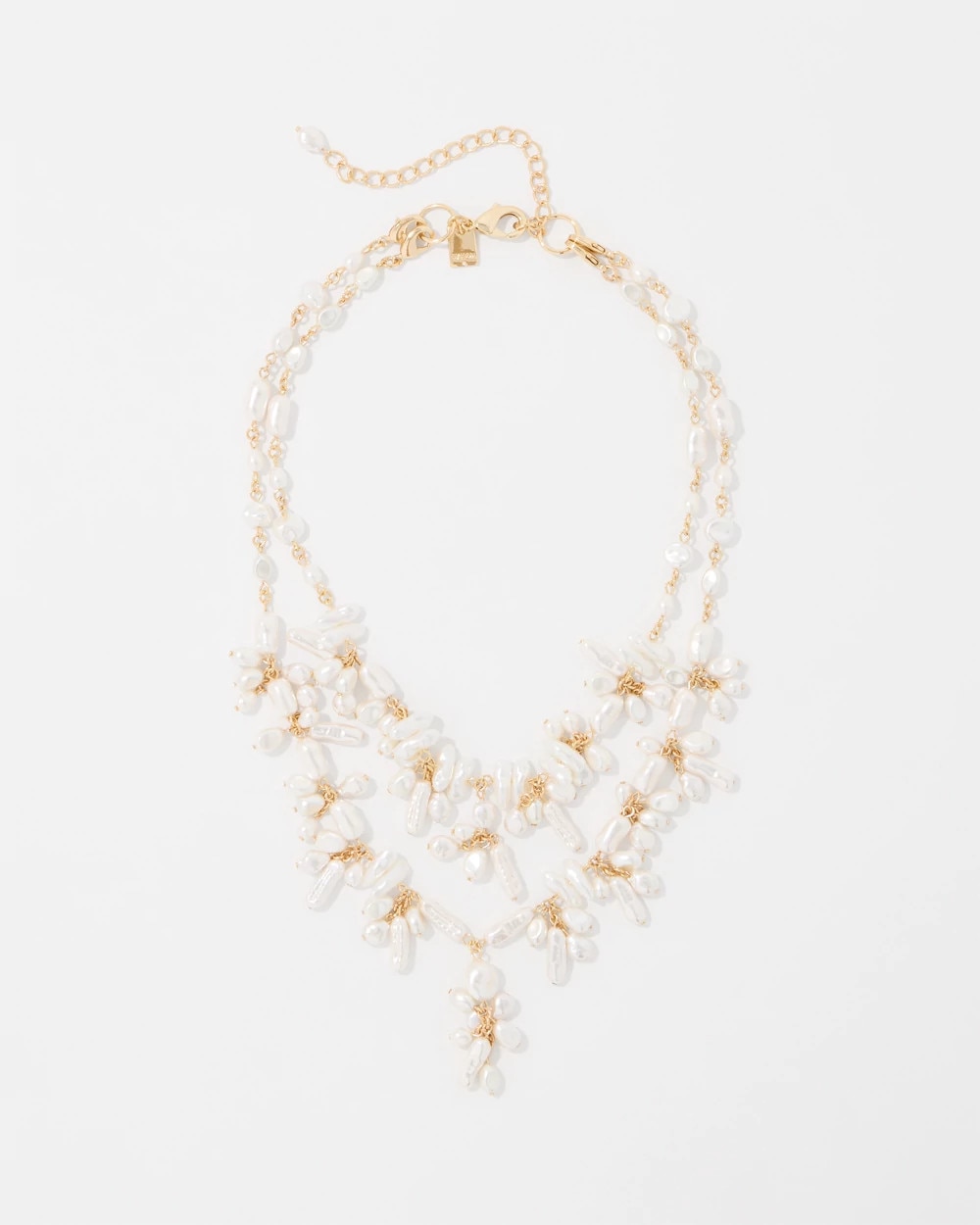 Convertible Glass Pearl Necklace - image 2
