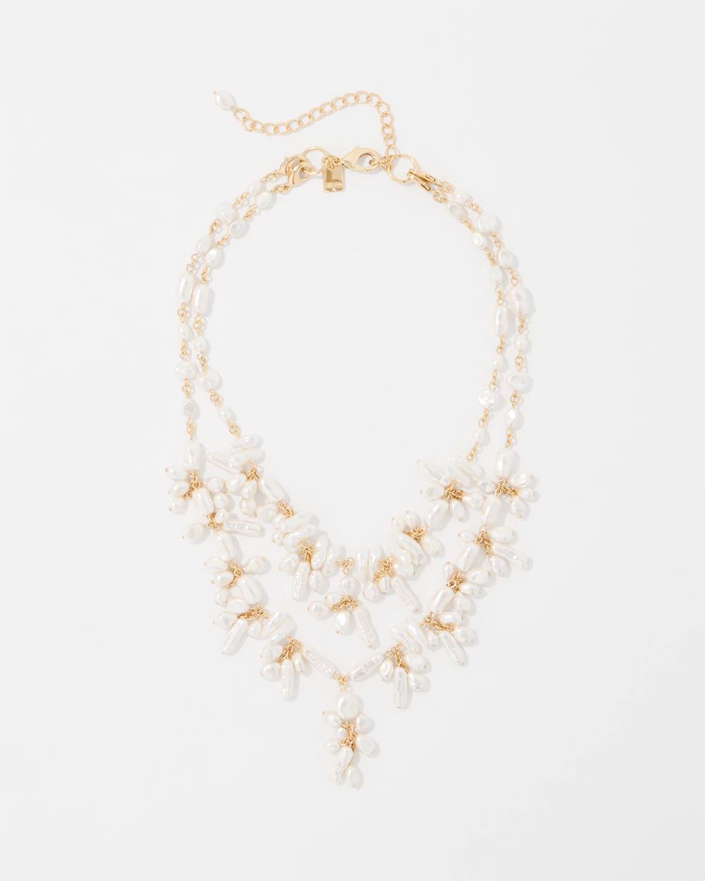 Convertible Glass Pearl Necklace
