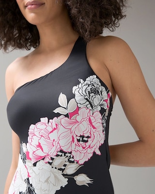 Printed One-Piece Swimsuit click to view larger image.