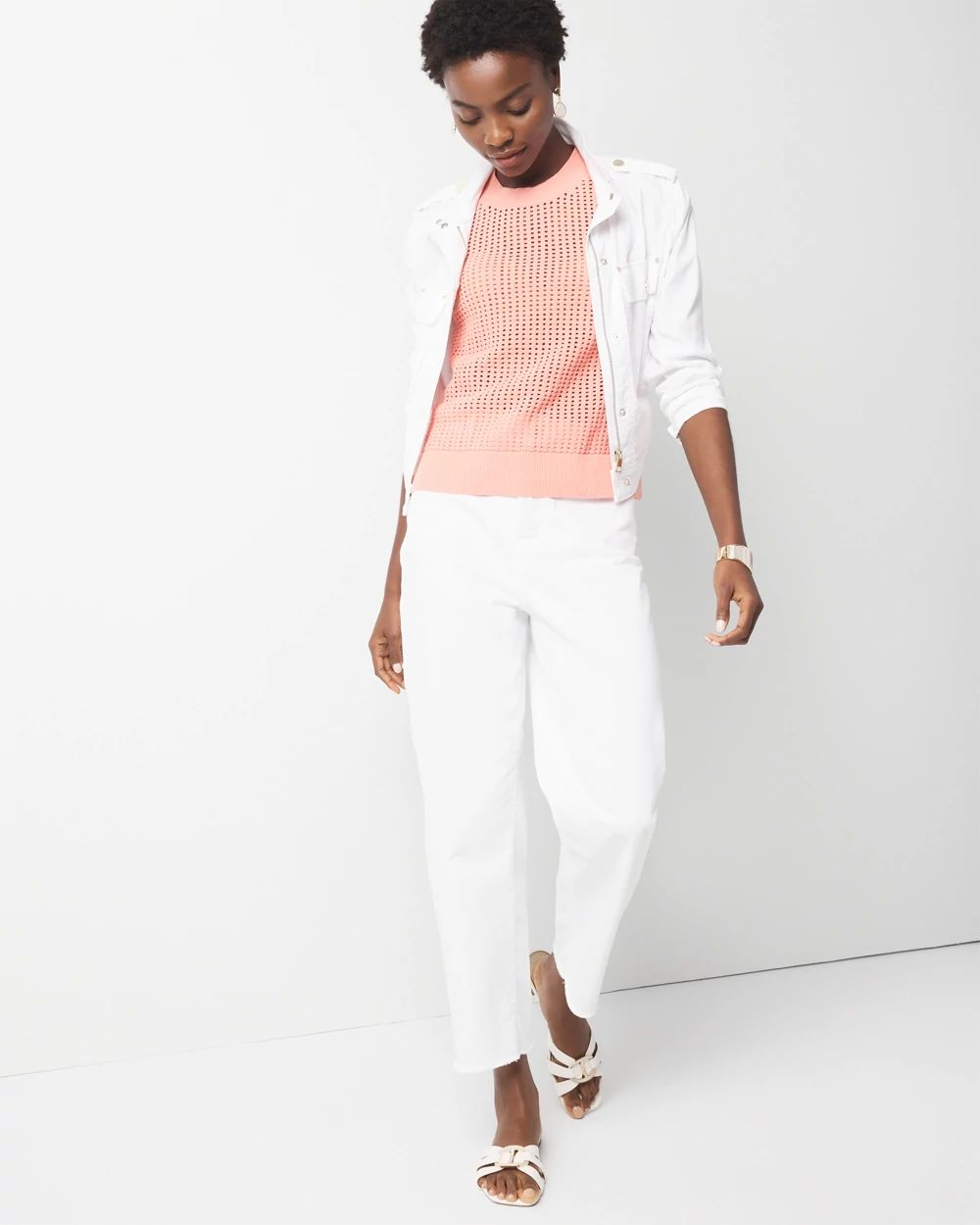 Sequin Shimmer Sweater Tank Top