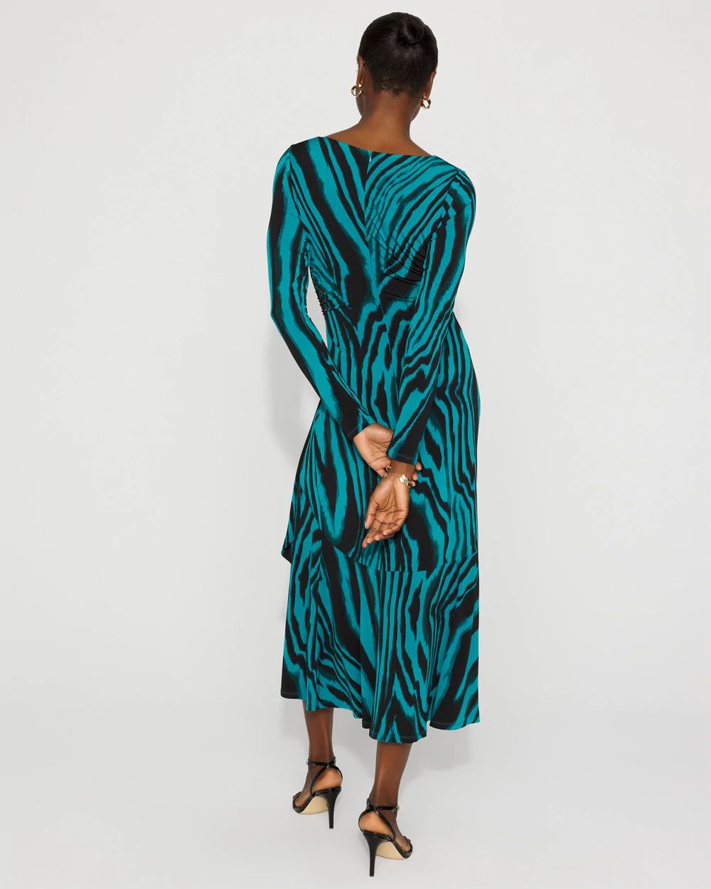Tie-Waist Midi Dress