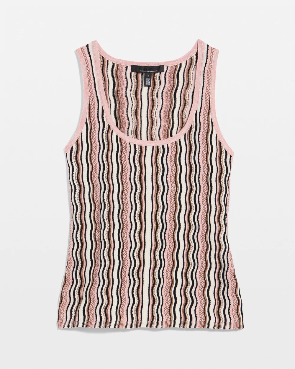 Metallic Stitch Sweater Tank click to view larger image.