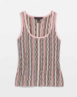 Metallic Stitch Sweater Tank click to view larger image.