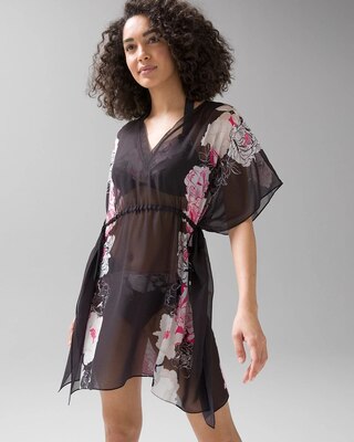 Floral-Print Caftan