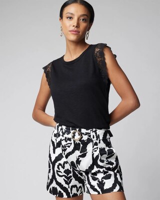 Lace Sleeve Tee