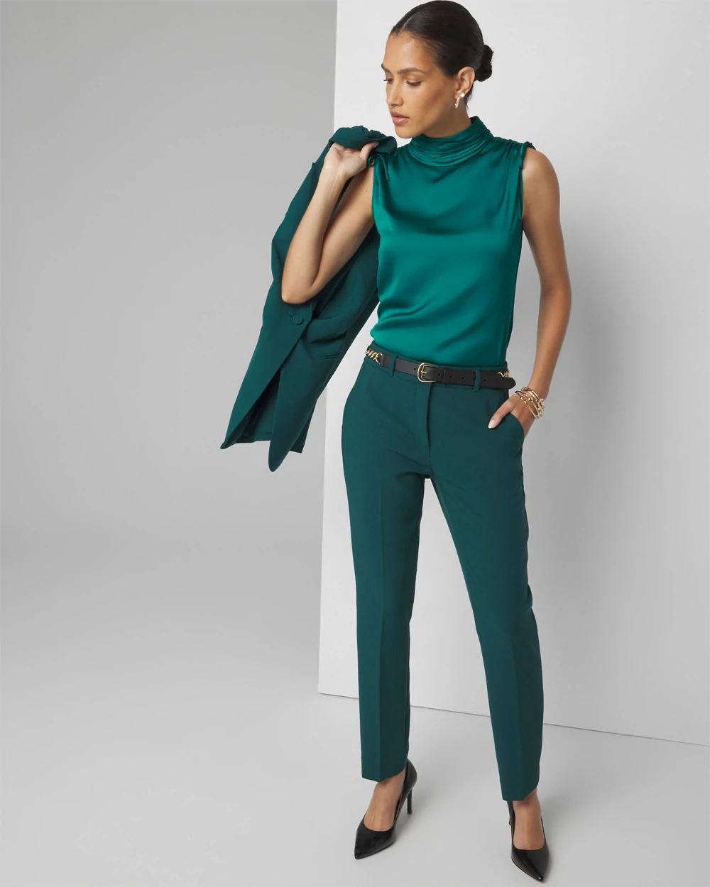 Petite Mockneck Shell Top