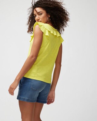 Ruffle Neck Tee