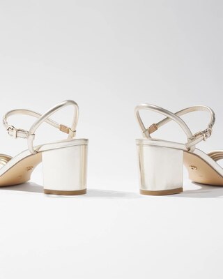 Metallic Strap Sandal