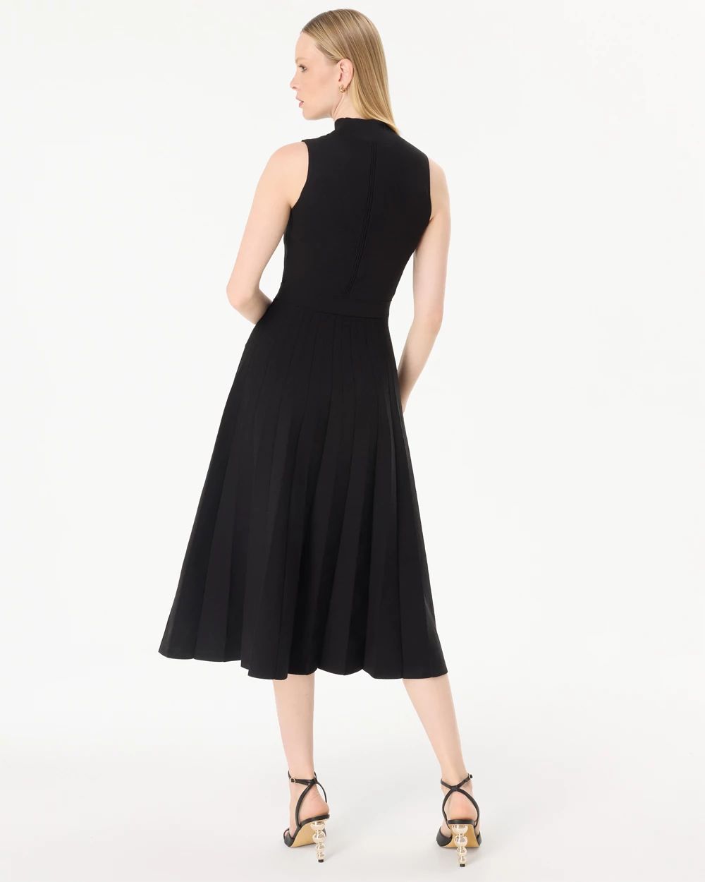 Sleeveless Sweater Midi Dress click to view larger image.