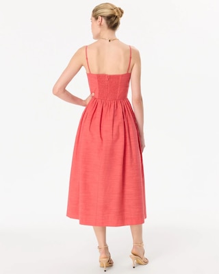 V-neck Midi Dress click to view larger image.