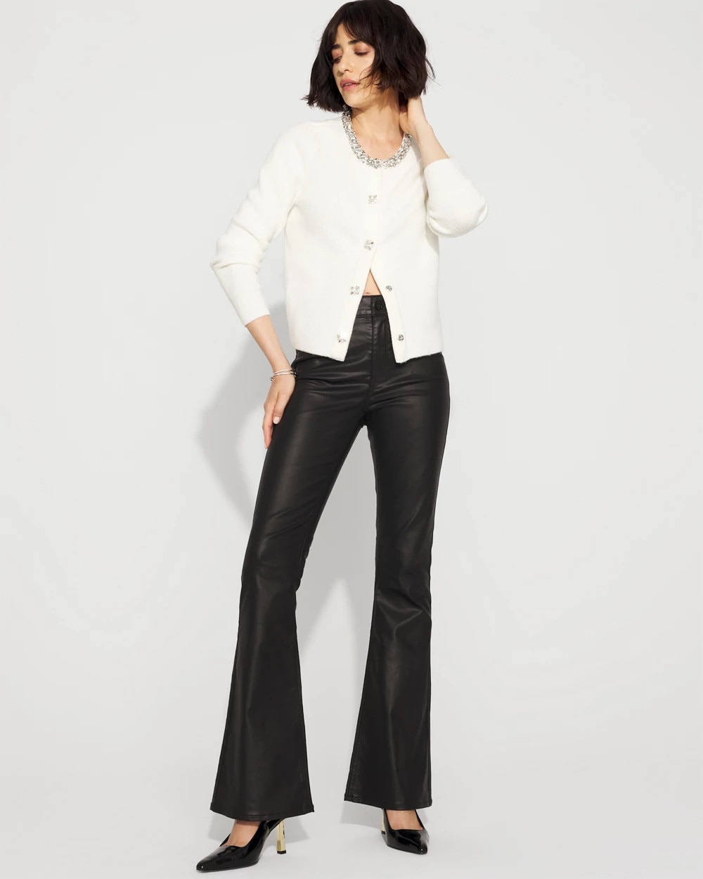 Embellished Button-Front Cardigan - image 2