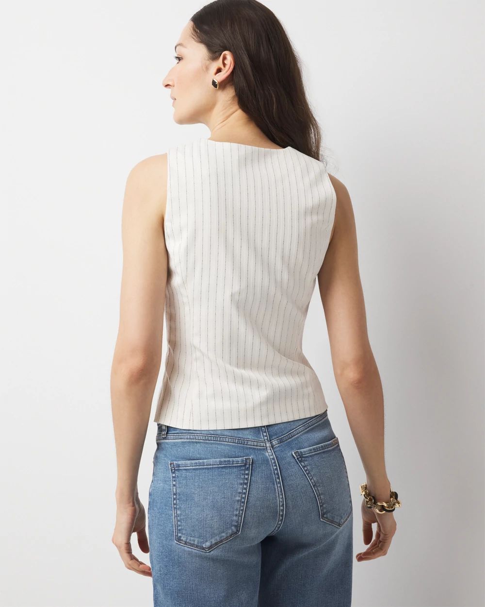 Petite Pinstripe Vest