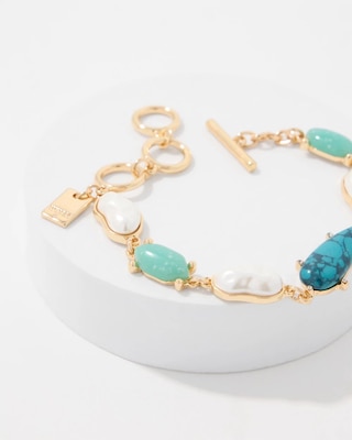 Multi-Color Toggle Bracelet click to view larger image.