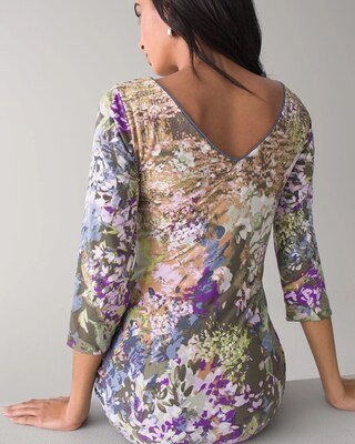 3/4 Sleeve Reversible Dress