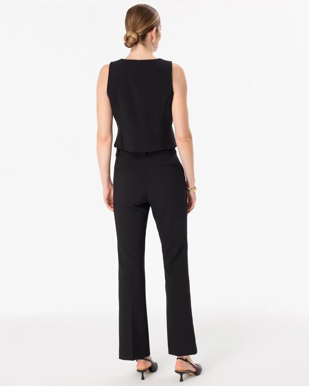 Petite Luxe Stretch Mid-Rise Blake Slim Boot Pant click to view larger image.