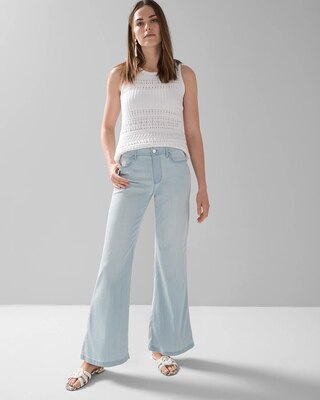 High-Rise Tencel Wide Leg Jeans