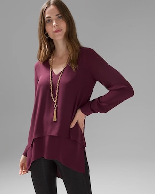 Long Sleeve V-Neck Tunic