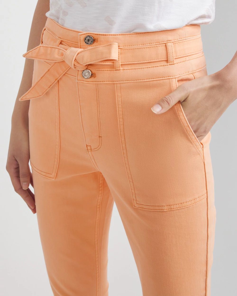 Extra High-Rise Utility Slim Ankle Jeans