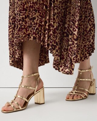 Studded Heeled Sandal