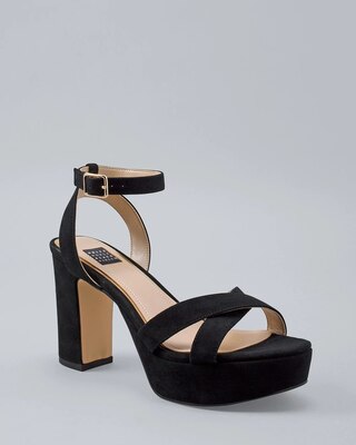 Suede Platform Sandals
