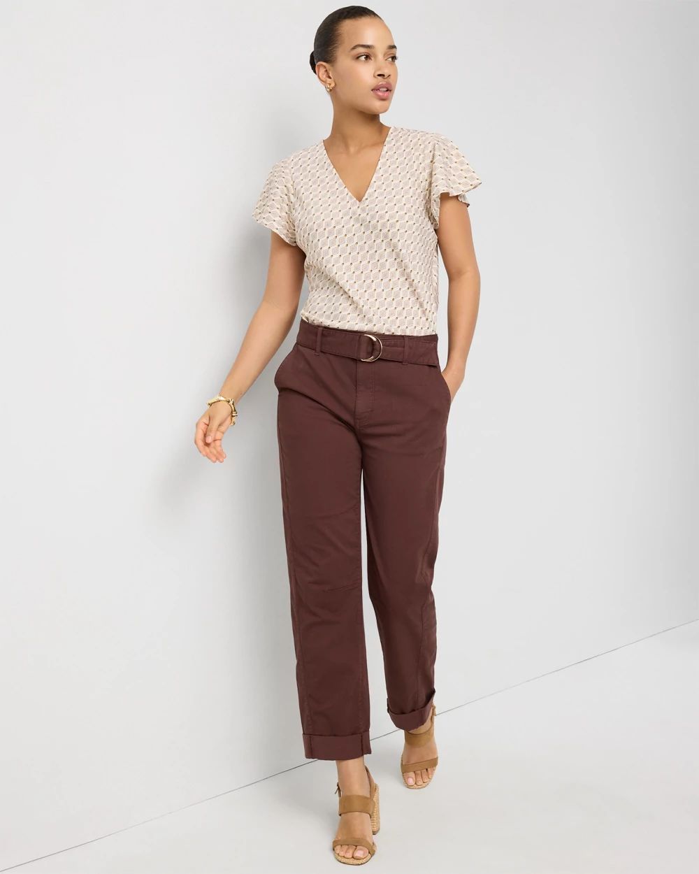 Pret High Rise Straight Ankle Pant