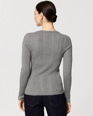 Petite Long Sleeve Crewneck Pullover click to view larger image.
