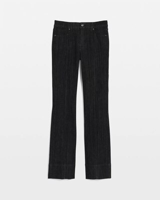 Petite Front Seam High-Rise Bootcut Jeans click to view larger image.