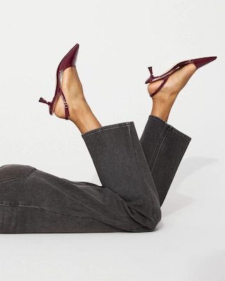 Asymmetrical Slingback Pump click to view larger image.