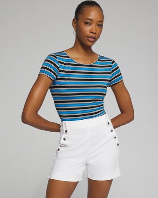 Outlet WHBM Button Shorts