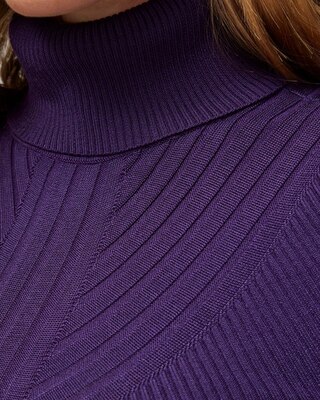 Long-Sleeve Ribbed Turtleneck
