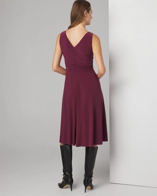 Sleeveless V-Neck Midi Dress click to view larger image.